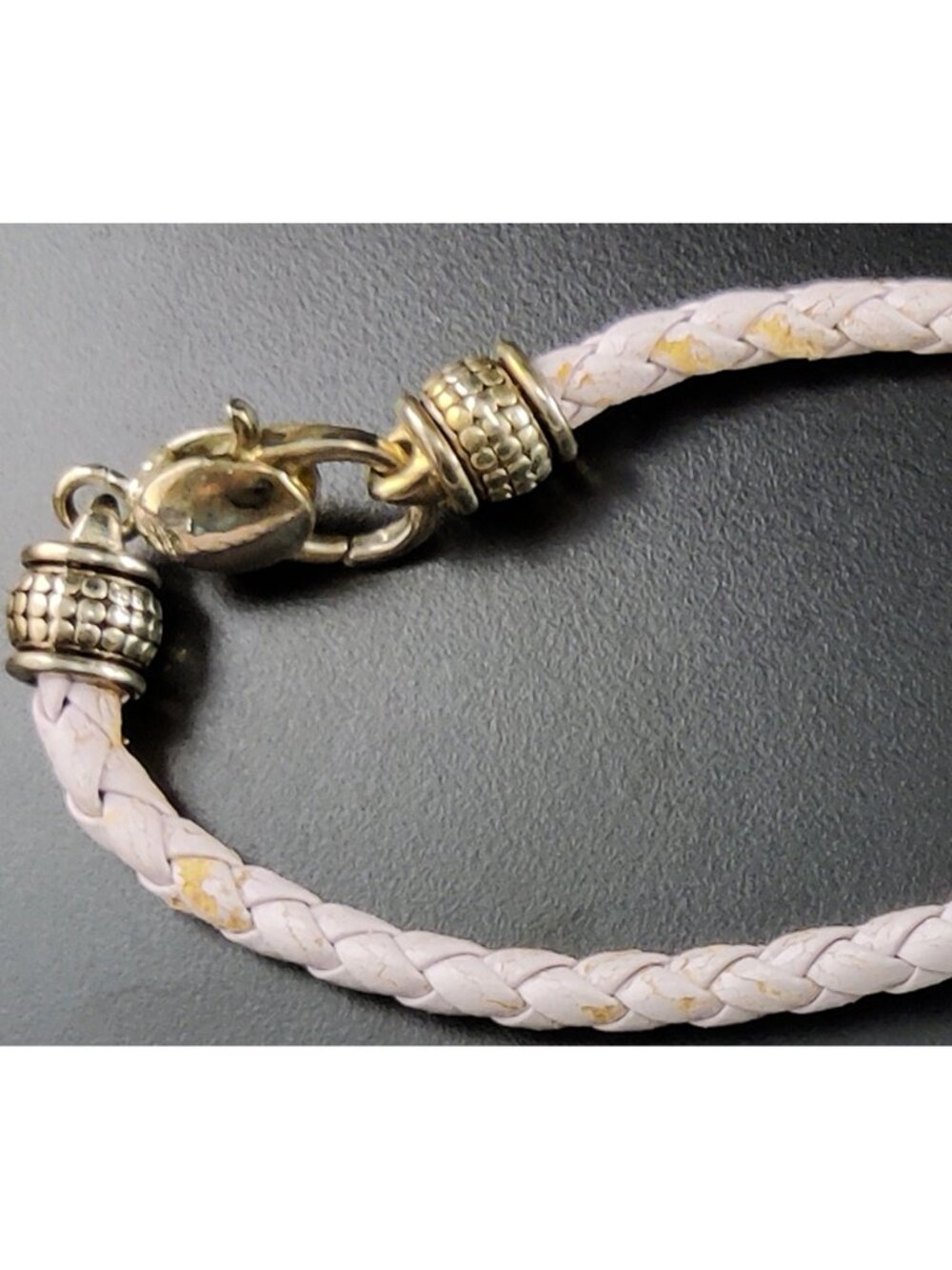 VTG 80s Boho Silver Tone Pink Filigree Tree Amulet Choker Necklace For Parts - Picture 6 of 6